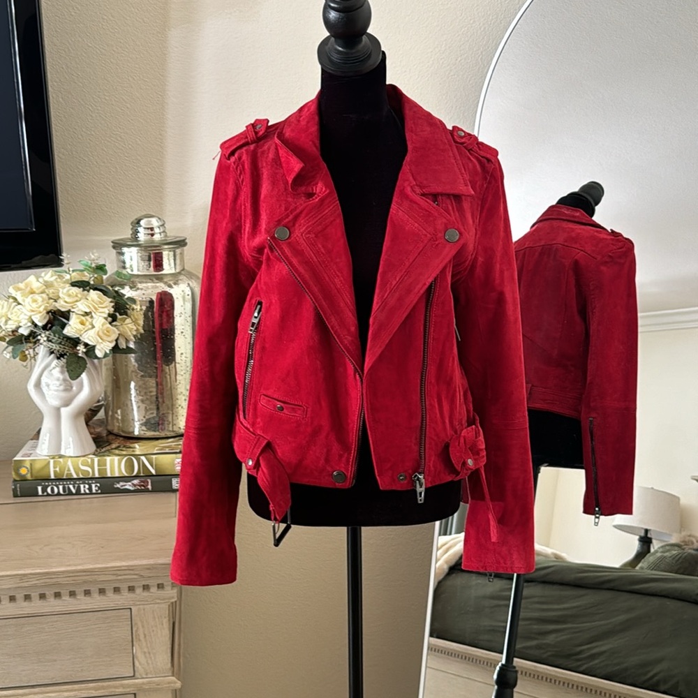 BLANKNYC brand red suede jacket🔥🔥